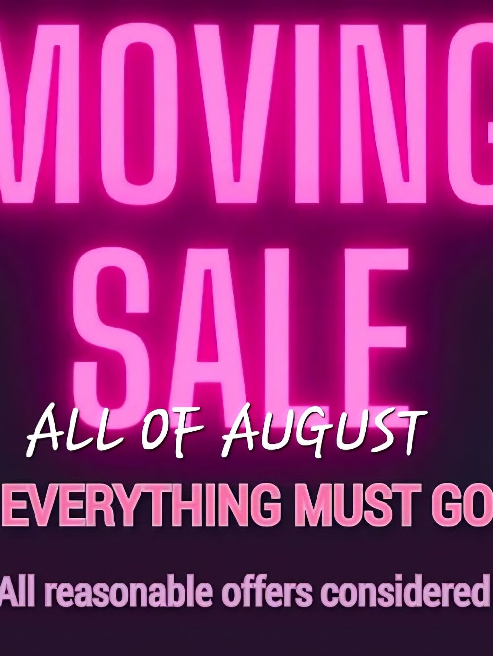 Moving Sale!